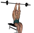 Triceps Extension - Seated Barbell Close Narrow